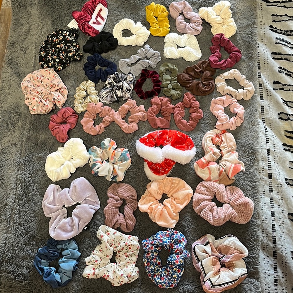 Wide variety of scrunchies